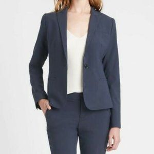 Banana Republic Italian Wool-Blend Navy Pants 0P